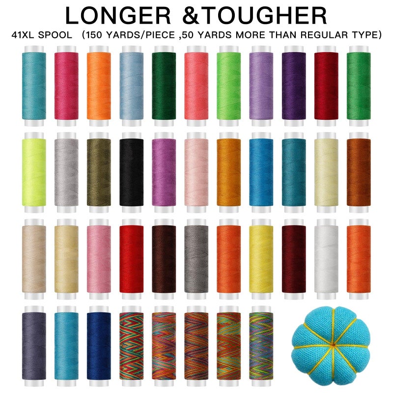 Marcoon Large Sewing Kit, 200 Premium Sewing Supplies, 41 XL Thread Spools, Suitable for Traveller, Adults,Beginner, Emergency, DIY and Home - Image 3